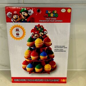 Wilton SUPER MARIO cupcake tower treat stand 
Birthday party !!!